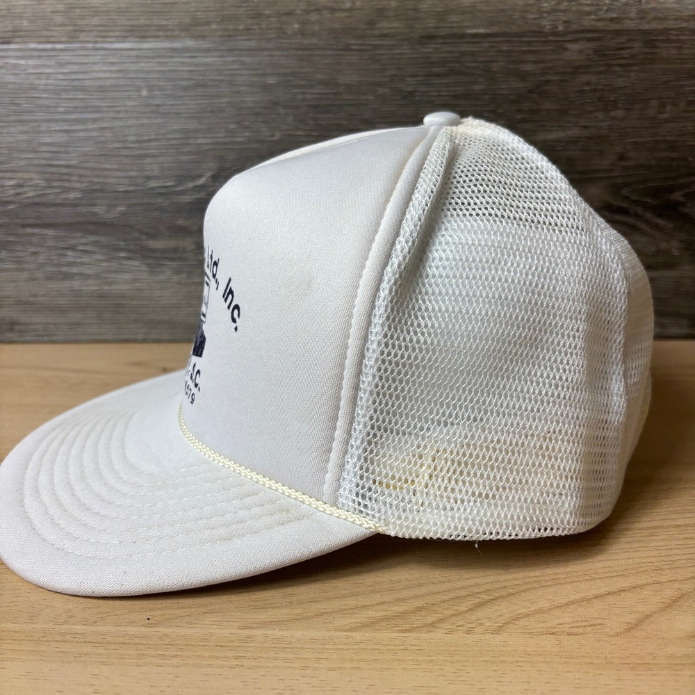Vintage Controls Ltd Hat Cap Snapback White Trucker Conway South Carolina View 4